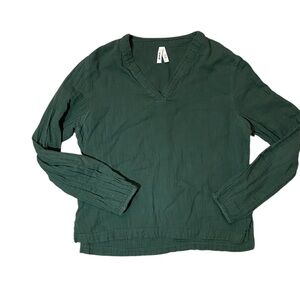 Pact Forest Green Long Sleeve Shirt